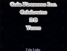 Tablet Screenshot of colefirearms.com